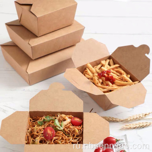 Professional Paper Lunch Box Салат Take Away Box